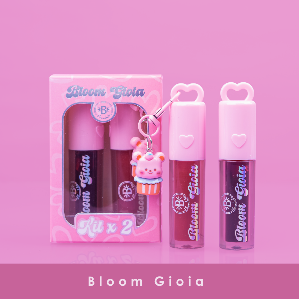 LIP BLOOM/BRILLO HIDRATANTE/BLOOM GIOIA KIT X 2