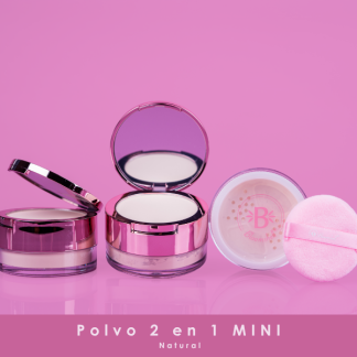 Polvo suelto translucent 2 en 1 mini(natural)