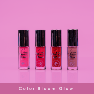 Color bloom glow lip gloss